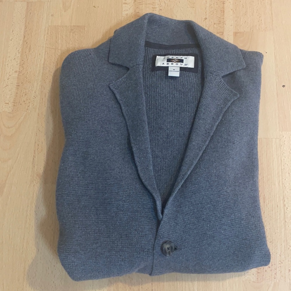 Joseph Abboud Grey Shawl Collar Cardigan Grey